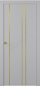 Флекс 1 Молдинг Золото Эмаль светло-серый фото