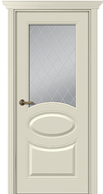 Дв.полотно Пвдощ "Элина" Эмаль Шампань 2,0-0,6 Мателюкс Белый Витраж Рис39 Распашная