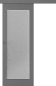 Дв.полотно Пвдощ "Кремона 1" Эмаль Графит 2,0-0,8 Мателюкс Белый Каленый Купе