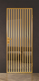 Дв.полотно Пвдгщ "Спейс Апр 10" Gold 2,0-0,6 Бронза Каленый Распашная