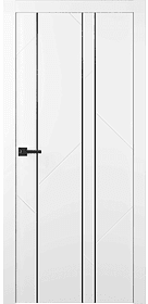 Флекс 1 Молдинг Чёрный Эмаль белый фото