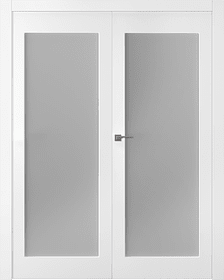 Дв.полотно Пвдощ "Кремона 1" Эмаль Белый 2,0-0,9 Мателюкс Белый Каленый Распашная двойная