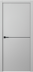 Дв.полотно Пвдгщ "Avesta 1H" Эмаль Пепельный 2,0-0,8 Smartcore С Молдингом Чёрный Распашная