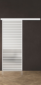 Дв.полотно Пвдгщ "Спейс Ап 11" White 2,0-0,7 Мателюкс Белый Каленый Распашная