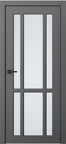 Дв.полотно Пвдощ "Нео 2" Эмаль Графит 2,0-0,6 Мателюкс Белый Каленый Распашная