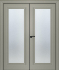 Дв.полотно Пвдощ "Левел 1" Эмаль Шёлк 2,0-0,9 Мателюкс Белый Каленый Распашная двойная