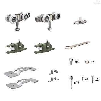 Комплект для раздвижных профильных дверей SLD.Comfort-PRO.SET1.PROF rollers/80 фото