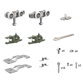 Комплект для раздвижных профильных дверей SLD.Comfort-PRO.SET1.PROF rollers/80 фото