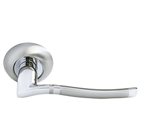 DIY MH-04 SN/CP, ручка дверная "Фонтан", цвет - бел. никель/хром фото