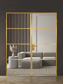 Дв.полотно Пвдоф "Спейс Апр 3" Gold 2,0-0,8 Прозрачное Каленое Распашная двойная