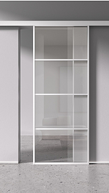 Дв.полотно Пвдоф "Спейс Ап 3" White 2,0-0,8 Прозрачное Каленое Комп 2 С Фурн №35 White Распашная