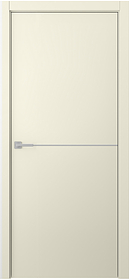 Дв.полотно Пвдгщ "Avesta 1H" Эмаль Шампань 2,0-0,8 Smartcore С Молдингом Хром Распашная
