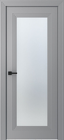 Дв.полотно Пвдощ "Левел 1" Эмаль Светло-Серый 2,0-0,8 Мателюкс Белый Каленый Распашная