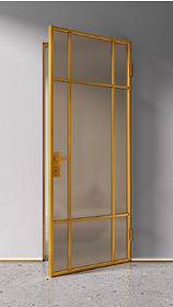 Дв.полотно Пвдгщ "Спейс Апр 7" Gold 2,0-0,9 Мателюкс Бронза Каленый Комп 2 С Фурн №33/4 Gold В Ящике-Упаковке Распашная