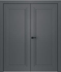 Дв.полотно Пвдгщ "Левел 1" Эмаль Графит 2,0-0,9 Распашная двойная
