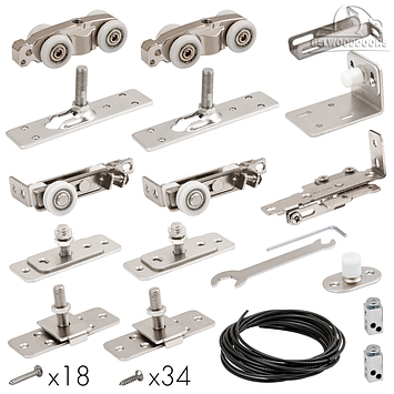 Базовый комплект для телескопического открывания дверей Comfort - PRO SET 5 /telescope/ 80 (CFA172C) фото