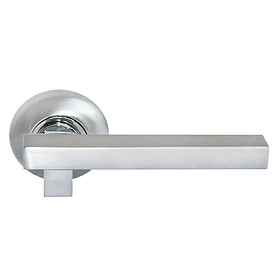 MH-18 SC/CP, ручка дверная "Pompidu", цвет - мат.хром/хром фото