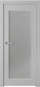 Дв.полотно Пвдощ "Кремона 1" Эмаль Пепельный 2,0-0,7 Мателюкс Белый Каленый Распашная