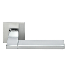 DIY MH-47-S6 SC/CP, ручка дверная "YSTAD", на квадратной накладке, цвет - матовый хром/хром фото