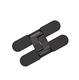 HH-25 BL - петля скрытого монтажа в комплекте с декоративными накладками (черный) фото