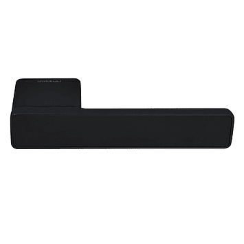 MH-63-S50 BL, ручка дверная NEW ENGLAND на скрытой прямоугольной розетке с фиксатором, цвет - черный фото