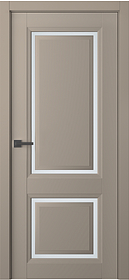 Дв.полотно Пвдчф "Аурум 2" Эмаль Мокко Нест (L=До 2,4) Мателюкс Белый Каленый Распашная