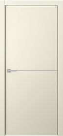 Дв.полотно Пвдгщ "Avesta 1H" Эмаль Шампань 2,0-0,8 Smartcore С Молдингом Хром Распашная