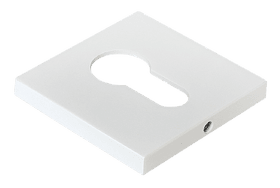 MH-KH-S6 W, накладка на ключевой цилиндр, на квадратной розетке 6 мм, цвет - белый фото