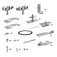 Комплект для профильных телескопических дверей SLD.Comfort-PRO.SET5.PROF telescope/80 фото