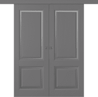 Дв.полотно Пвдчщ "Платинум 2" Эмаль Графит 2,0-0,6 Мателюкс Белый Каленый Купе двойное