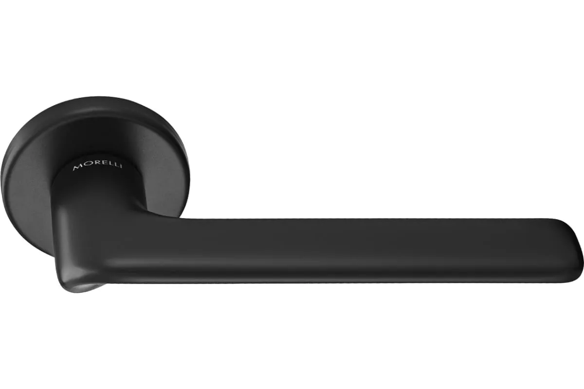 TOMORROW R5 NERO, ручка дверная на розетке 7мм, цвет - черный фото
