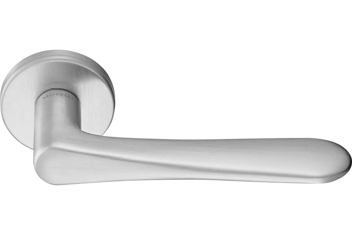 AULA R5 CSA, ручка дверная на розетке 7мм, цвет - матовый хром фото