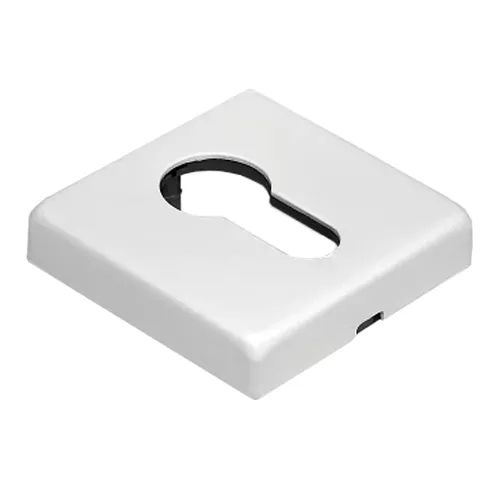LUX-KH-SM BIA, накладка на евроцилиндр, квадратная невидимая, цвет - белый фото