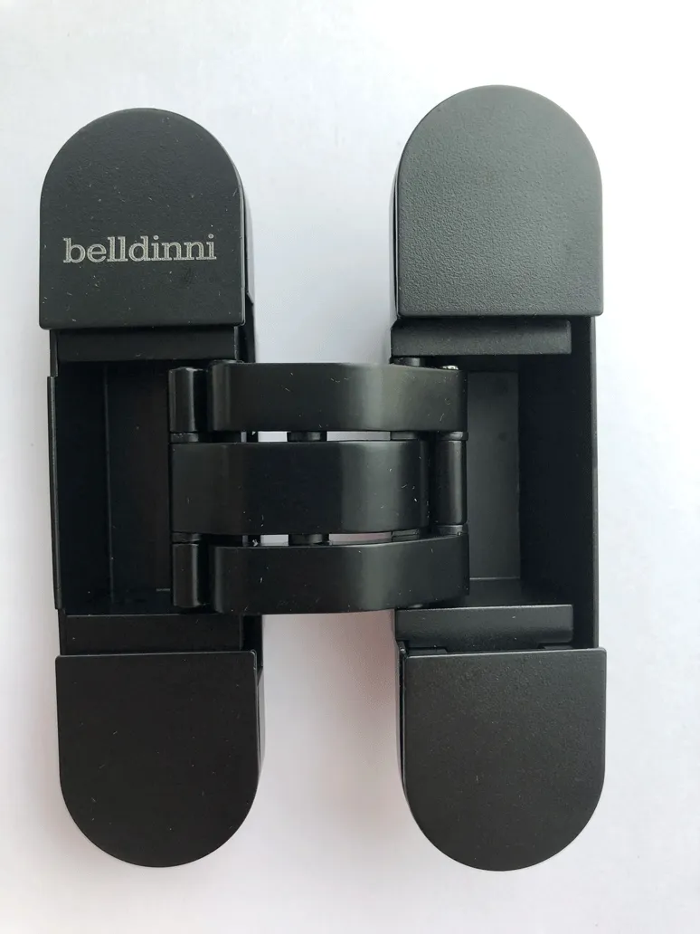 Петля скрытой установки с комплектом колпачков BELLDINNI, черный фото
