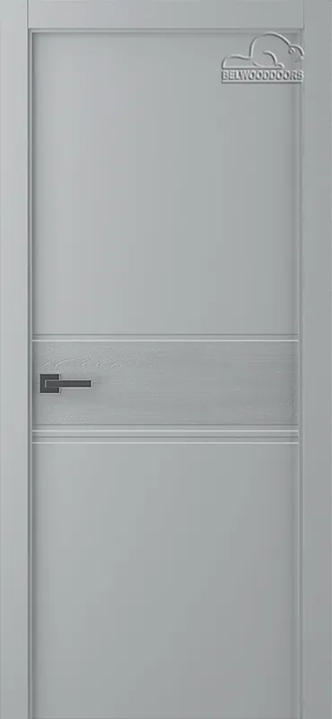 Дверное Полотно Пвдгщ "Твинвуд 2" Эмаль Светло - Серый 2,0-0,8 Smart Core Распашная